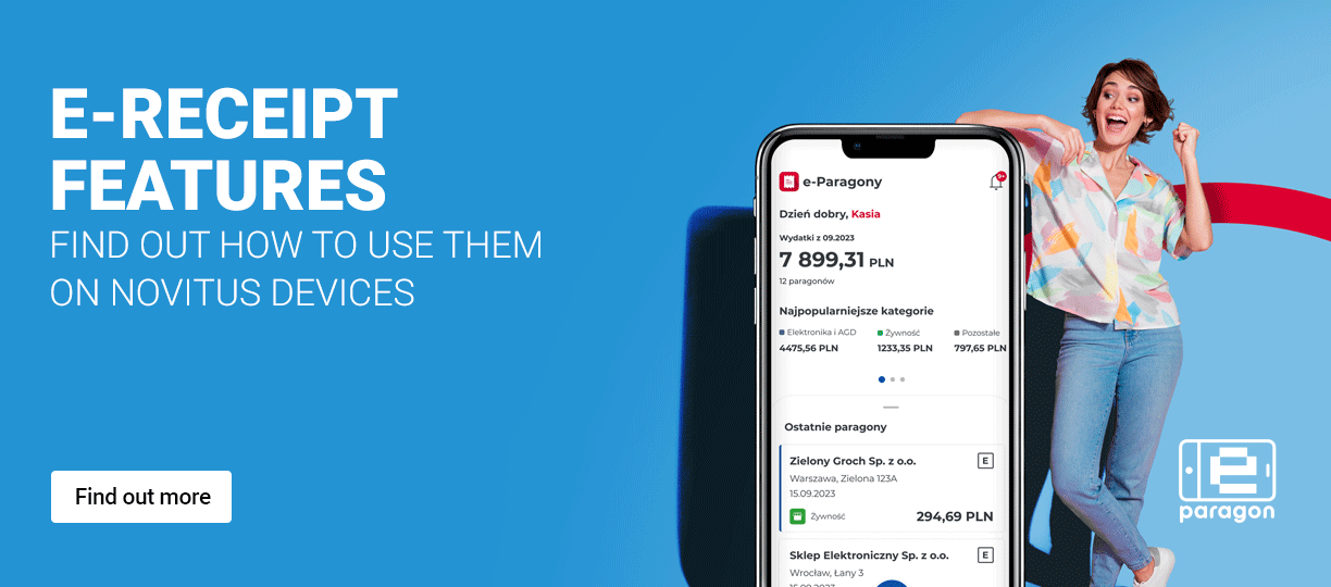 E-receipts in Novitus devices – user guide