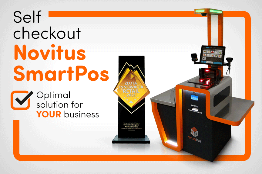 The Novitus SmartPos self-service cash register was awarded the Golden Retail Innovation 2021! 